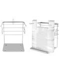 QWORK Chrome Grocery Bag Holder Stand - 2 Pack