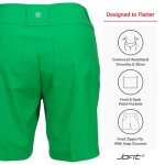 Women's Athletic Golf Shorts in Parakeet Green