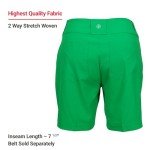 Women's Athletic Golf Shorts in Parakeet Green