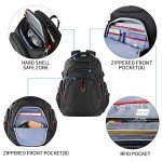 KROSER 17.3" RFID Travel Laptop Backpack – Black