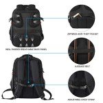 KROSER 17.3" RFID Travel Laptop Backpack – Black
