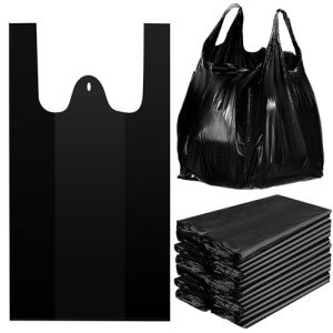 Kisston 400 Count Heavy Duty T-Shirt Bags