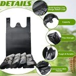 Kisston 400 Count Heavy Duty T-Shirt Bags