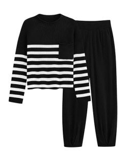 Trendy Women's Winter Sweater and Sweatpants Set