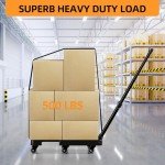 Heavy Duty Folding Hand Truck with 6 Wheels