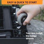 Heavy Duty Folding Hand Truck with 6 Wheels