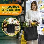 Eco-Friendly Reusable Large Shopping Bags - 50 Pack
