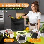 Eco-Friendly Reusable Large Shopping Bags - 50 Pack