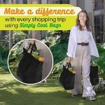 Eco-Friendly Reusable Large Shopping Bags - 50 Pack