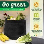 Eco-Friendly Reusable Large Shopping Bags - 50 Pack
