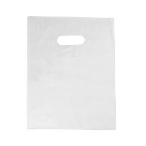AI-Powered White Merchandise Bags - 9"x12" - Case of 1000