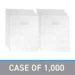 AI-Powered White Merchandise Bags - 9"x12" - Case of 1000