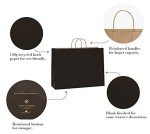 100 Bulk Kraft Paper Gift Bags with Handles
