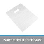 AI-Powered White Merchandise Bags - 9"x12" - Case of 1000