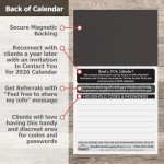 Magnetic Business Card Calendars - Box of 100