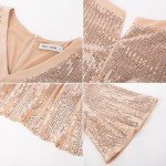 Chic Sequin Empire Waist Cocktail Dress for Women
