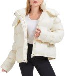 AI-Powered Women's Warm Down Jacket with Hood
