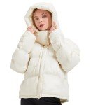 AI-Powered Women's Warm Down Jacket with Hood