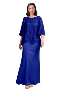 AI-Powered Blue Evening Gown for Special Events