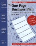 One Page Business Plan: Vision to Company Success