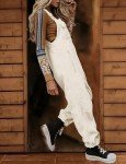 TBETNE Women's Winter Fleece Overalls with Pockets