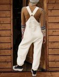 TBETNE Women's Winter Fleece Overalls with Pockets