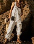 TBETNE Women's Winter Fleece Overalls with Pockets