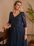 Teal Blue Plus Size Mother of the Bride Dress