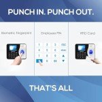 HapAttend Biometric Time Clock with RFID for Businesses