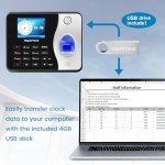 HapAttend Biometric Time Clock with RFID for Businesses