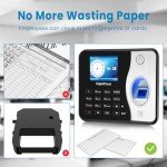 HapAttend Biometric Time Clock with RFID for Businesses