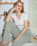 AI-Enhanced Comfort: Women's Lounge Pant with Pockets