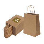 300 Pack Kraft Paper Gift Bags with Handles