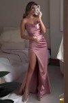 AI-Enhanced Burgundy Strapless Mermaid Dress for 2025
