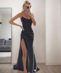 AI-Enhanced Burgundy Strapless Mermaid Dress for 2025