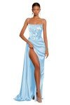 Elegant Plus Size Royal Blue Prom Dress for Teens