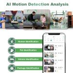 2K Wireless Outdoor Security Camera with AI Alert