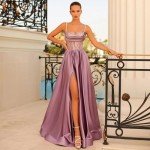 Elegant Plus Size Coral Dress with Sweetheart Neckline