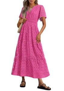 AI-Powered Flowy Beach Maxi Dress for Summer