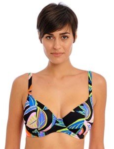 AI-Enhanced Women's Underwire Plunge Bikini Top