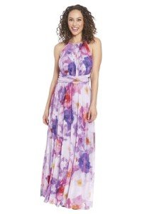 Floral Sleeveless Maxi Dress for Wedding Guests