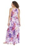 Floral Sleeveless Maxi Dress for Wedding Guests