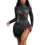 AI-Inspired Women's Elegant Bodycon Mini Dress