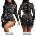 AI-Inspired Women's Elegant Bodycon Mini Dress