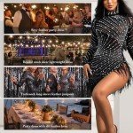 AI-Inspired Women's Elegant Bodycon Mini Dress