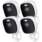4PC WiFi Indoor Security Cameras with AI Detection