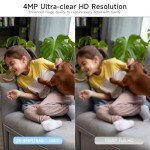 4PC WiFi Indoor Security Cameras with AI Detection