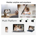 4PC WiFi Indoor Security Cameras with AI Detection