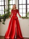 Elegant Sequin A-line Formal Dress for Women