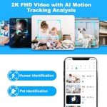 AI-Powered 2K WiFi Indoor Security Camera